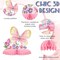 10 Pieces Butterfly Centerpieces for Tables Butterfly Birthday Party Decorations Spring Honeycomb Table Centerpiece Spring flower Theme Party Supplies for Birthday Baby Shower Decor